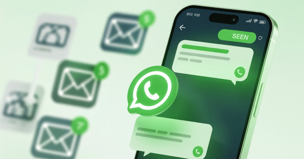 WhatsApp Funnel Marketing concept showing WhatsApp messages with high open rates replacing traditional email marketing